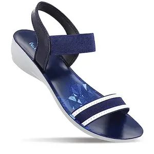WALKAROO Women's Blue Sandal (WL7754), 6 UK