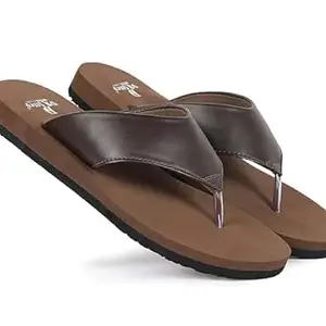 DR STTEP Men's Brown Synthetic Slip-on Diabetic and Orthopaedic Comfort Ortho Slipper_10_Pack of 4