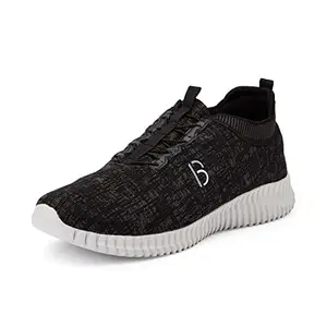 Bourge Men Loire-Z6 Black Running Shoes-9 UK (43 EU) (10 US) (Loire-116-09)