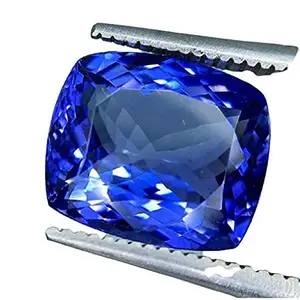 GEMS RIVER Blue Sapphire (NEELAM/NILAM Stone) 6.00 Carat Certified Natural Ceylon Quality Gemstone AAA Quality (Y233)