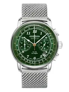 Zeppelin Men's Watch Quartz Chronograph with Metal Bracelet