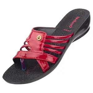 Walkaroo Ladies Maroon Sandal (WL7431) 6 UK