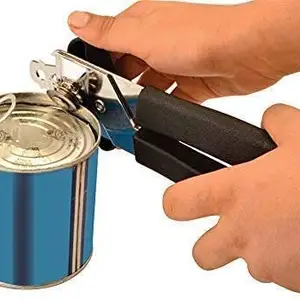 Stainless Steel Manual 3-in-1 Can Opener/Tin Opener/Bottle Opener with Smooth Edge & Rotating Knob with Comfortable Anti Slip Hand Grip Tin Cutter-1Pcs