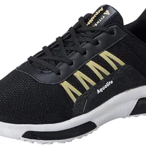 Aqualite Men Martin Shoes, Black/Gold, 6 UK/India