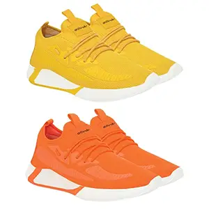 Birde Premium Casual Shoes for Men Combo Pack of 2 - (BRD-472-BRD-471_6) Orange