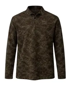 flexon clothes Men's Premium Acid Wash Full Sleeve Polo Regular Fit T-Shirt