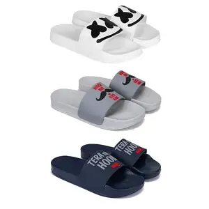 DRACKFOOT Men's Sandals | Lightweight Wear| Stylish & Easy to Wear For Men'S GR-San-(3-COMBO)-3030-1590-1588-10
