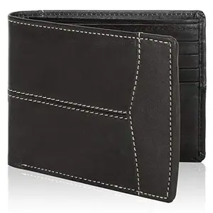 Designer Bugs Men's Genuine Leather Wallet Brown