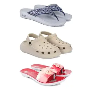 Women's Comfortable Sandal,Casual Lightweight Sandal for Everyday Wear | BT-(3-COMBO)-1887-OO1-1964-7-EURO-38