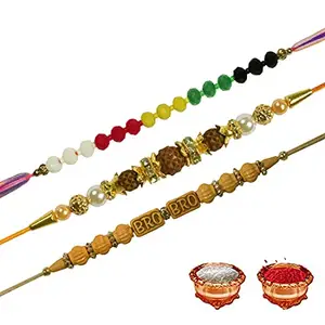 Manonita Rakhi Gift for Brother, bhaiya bhabhi, Gift Set (Rakshabandhan Mug, Roli,Chawal) BP-BQ-BN