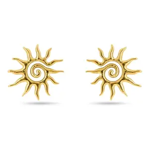 PALMONAS Solar Ray Stud Earrings for Womens - Waterproof & Anti-Tarnish, Gift for Girls & Women
