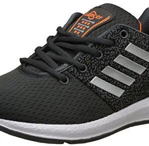 Lancer Mens INDUS-12 Darkgrey-Orange Running Shoe - 6 UK (INDUS-12_Darkgrey-Orange_6 UK)
