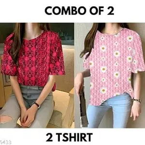 Trendy Women’s T-Shirt – Soft, Stylish, and Comfortable Tee for Everyday Fashion and Casual Wear Design No SH-P4129-XL