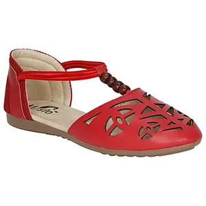 Vagon Women Red Fashion Sandals-7 Uk (40 Eu) (Vj1112)