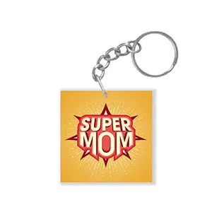 TheYaYaCafe Yaya Cafe Starry Super Mom Keychain Keyring for Mother Birthday Gifts