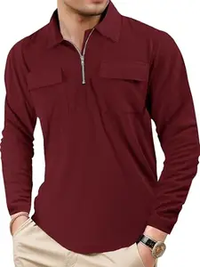 Noble Monk Regular FIT Full Sleeve Shirt Maroon