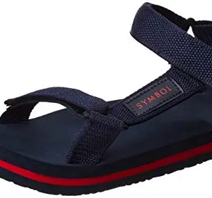 Amazon Brand - Symbol Men's Arch Navy Sandal_8 UK (FL-03-AW21)