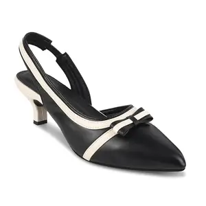 CLOG LONDON Women's Heeled Sandal with Adjustable Ankle Strap and Cushioned Footbed-CLF2473-BLACK-41