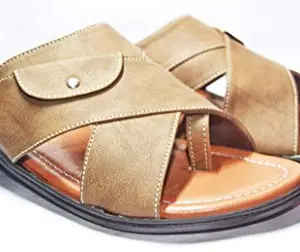 Zapato Tan Sandals for Men (8 M UK/India)