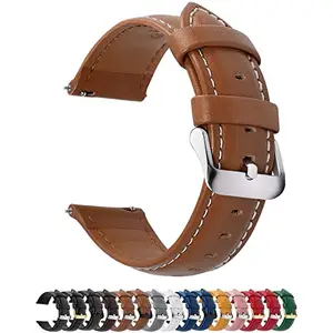 Fullmosa 20mm Quick Release Replacement Watch Straps/Band Compatible for Samsung Galaxy Watch 5 40mm 44mm/Pro 45mm/Watch 4 40mm 44mm/Classic 46mm 42mm(2021) - Brown
