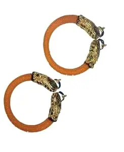 PARI BORAH Traditional Free Size Pearl Moti Kada Bangles for Women | Gold Plated Ethnic Beaded Bracelet Pair | Festive & Bridal Jewellery