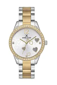 DANIEL KLEIN Analog Silver Dial Women's Watch-DK.1.13100-5