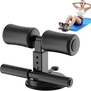 Jukkre JUKKRE Sit Up Assistant Abdominal Core Workout Sit Up Bar Fitness Sit Ups Exercise Equipment Portable Suction Sport Home Gym Office, BLACK-1