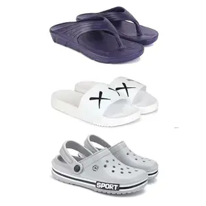 DRACKFOOT Men's Sandals | Lightweight Wear| Stylish & Easy to Wear For Men'S GRT-SAN-(3-COMBO)-3153-3029-3016-7