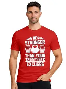 ENCIGER Men’s Cotton Printed T-Shirt | Graphic Casual Tee Round Neck Half Sleeve | Stylish Regular Fit