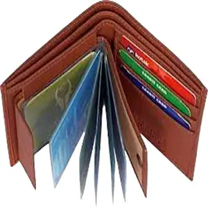 SHINE STYLE B26 Brown Men Casual Artificial Leather Wallet for Men, Men's Wallet, Gents Wallet, Gents Purse for Men, Album Wallets, Card Holder Wallets A11