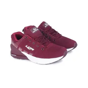 Lancer Mens RAMBO-122WINE-BEG Wine Running Shoe, 6