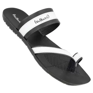 WALKAROO WG5408 Mens Casual and Regular Wear Covering Sandals - BlackWhite