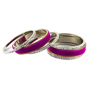 MAYA FASHION Rani Stone Brass Bangle Elegant Extra Large Size Bangle | Perfect Fit for Plus Size banglesTrendy and Comfortable Fit for woman and girls | (Sku-ban1369)