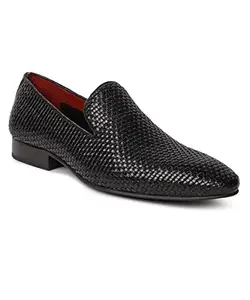 GABICCI Black Leather Slip On Wedding Shoes for Men |0923901_40|