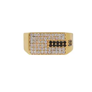 Stylish Men's Designer Ring Diamond Gold Ring For Men Ring/Gold Ring||JEWELRYRING-182-24