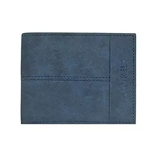 Laurels Vegan Leather Blue Men's Wallet with RFID Protection, (Model: LWT-RUGG-03)