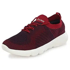 Bourge Men's Loire-Z105 Maroon and Navy Running Shoes-6 UK (40 EU) (7 US) (Loire-199-06)