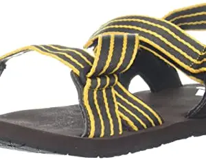 adidas Men's Avior V2 SHAOLI/ACTGOL/FTWWHT Sport Sandal-9 Kids UK (GA3100)