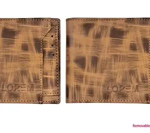 Khyati sales Brown Removable Card Holder Bi-Fold Faux Leather 7 ATM Card Slots Wallet for Men WL21-C