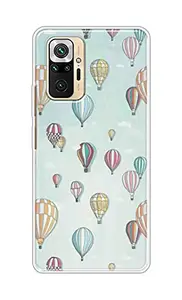 The Little Shop Designer Printed Soft Silicon Back Cover for Redmi Note 10 Pro (Parasuit)