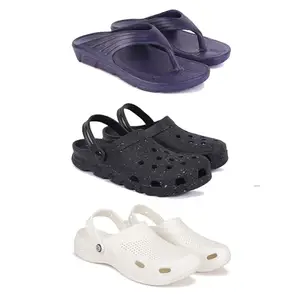 DRACKFOOT Men's Sandals | Lightweight Wear| Stylish & Easy to Wear For Men'S GR-SAN-(3-COMBO)-3153-3058-3147-10