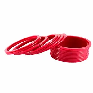 MAYA FASHION Gajari Plain Acrylic Bangle With Very Extra Large Size Elegant Extra Large Size Bangle | Perfect Fit for Plus Size banglesTrendy and Comfortable Fit for woman and girls | (Sku-ban1281)