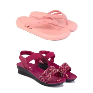 Women's Comfortable Sandal,Casual Lightweight Sandal for Everyday Wear | (COMBO-2)-1975-1934-7-EURO-38