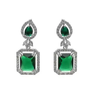 Catchy party wear earrings Zircon Zinc Drops & Danglers for Anniversary/Party/valentines day/birthday/wedding, ER121112.