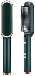 SICARIO Hair Straightener Brush, Hair Straightening Iron Built With Comb, Fast Heating & 5 Temp Settings & Anti-Scald, Perfect For Home Hair Styler(Hair Straightner Comb), Multicolor