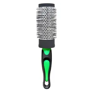 BlackLaoban Medium Hot Curl Hair Brush For Blow Drying, Styling, Curling, Straighten High-resistance Ceramic Brush For All Type Hairs Women & Men HBM5 (Green)