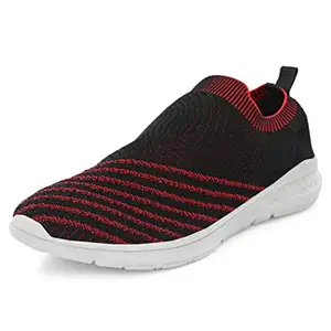 Bourge Men Loire-Z59 Black and Red Running Shoes-7 UK (41 EU) (8 US) (Loire-140-07)