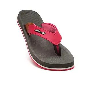 SOLETHREADS GRIP | Comfortable | Digital Print | Fun | Bright | Colourful | Beach | Sketch | Flip Flops for Women | 5UK | GREY