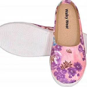 Walky Wear Open Back Bellies Comfortable Bellies Very Light Weight Bellies for Women (7, Pink)