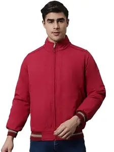 Cantabil Maroon Winter Wear Reversible Jacket Full Sleeve for Men l Jacket for Men l Winter Wear Jacket for Men (MJKT00102_MAROON_XL)